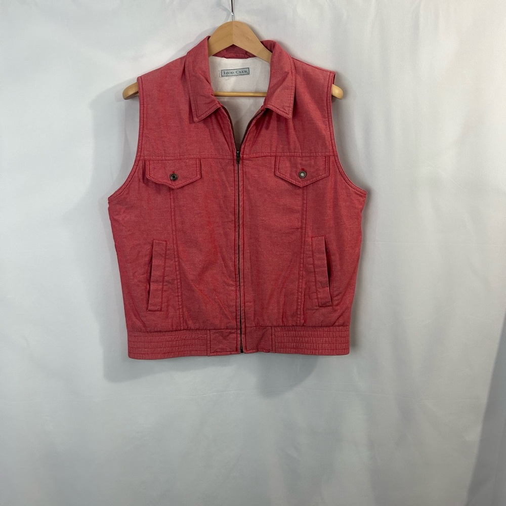 Women's Light Red Sleeveless Jacket